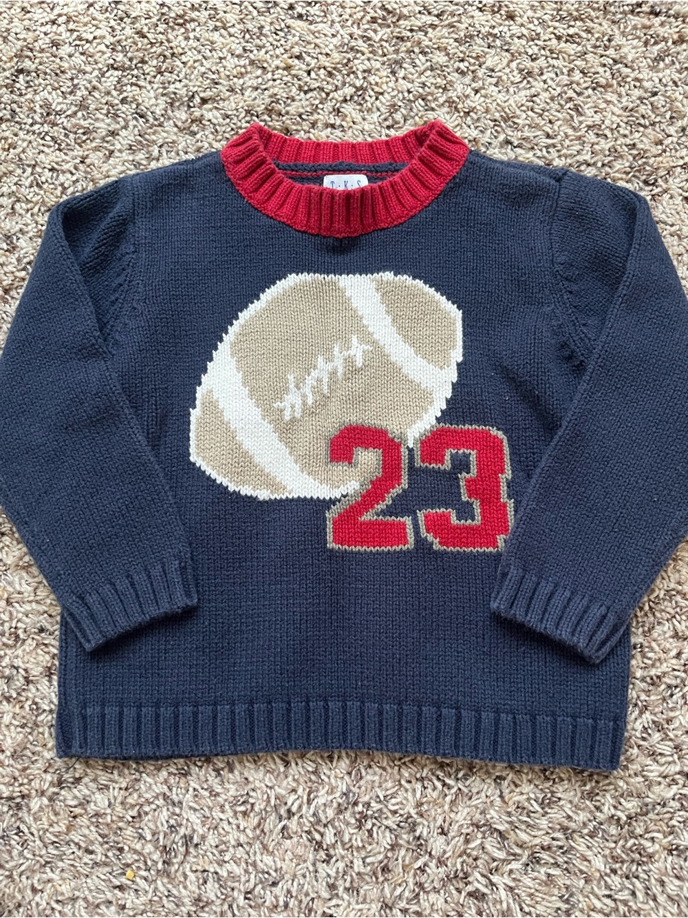 TKS Basics Vintage Football Sweater - 4T